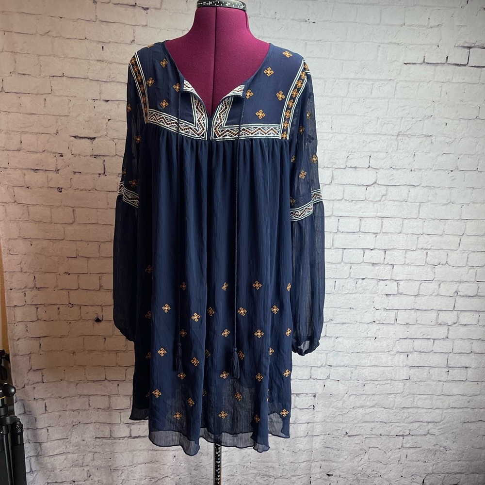 COPY - Freeway size large navy blue dress